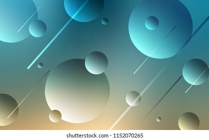 Light Blue, Yellow vector cover with spots. Beautiful colored illustration with blurred circles in nature style. Pattern can be used for ads, leaflets.