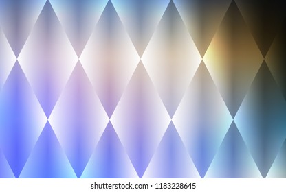 Light Blue, Yellow vector cover in polygonal style. Beautiful illustration with rectangles and squares. Pattern can be used for websites.