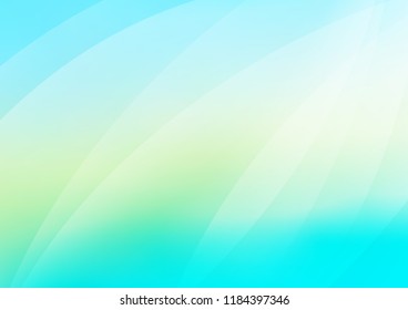 Light Blue, Yellow vector cover with long lines. Shining colored illustration with narrow lines. Best design for your ad, poster, banner.
