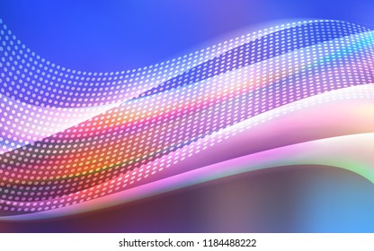 Light Blue, Yellow vector cover with spots, lines. Glitter abstract illustration with connection of triangle structure. Pattern for trendy fabric, wallpapers.
