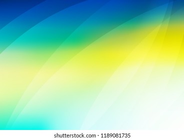 Light Blue, Yellow vector cover with long lines. Glitter abstract illustration with colored sticks. The pattern can be used for busines ad, booklets, leaflets