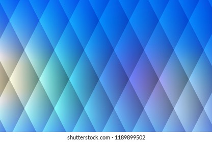 Light Blue, Yellow vector cover in polygonal style. Decorative design in abstract style with rectangles. Pattern for commercials.
