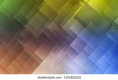 Light Blue, Yellow vector cover with stright stripes. Blurred decorative design in simple style with lines. Best design for your ad, poster, banner.