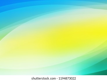 Light Blue, Yellow vector cover with long lines. Modern geometrical abstract illustration with staves. The pattern can be used for busines ad, booklets, leaflets