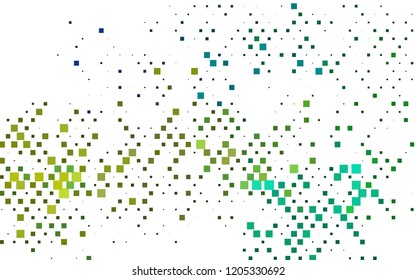 Light Blue, Yellow vector cover in polygonal style. Decorative design in abstract style with rectangles. Smart design for your business advert.
