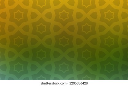 Light Blue, Yellow vector cover with small and big stars. Blurred decorative design in simple style with stars. Pattern for websites, landing pages.