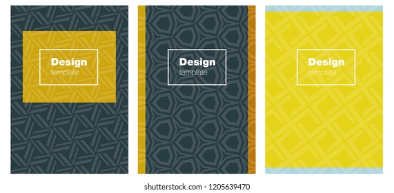 Light Blue, Yellow vector cover for notebooks. Beautiful colorful sample in abstract style. Design for cover of books, notepads.