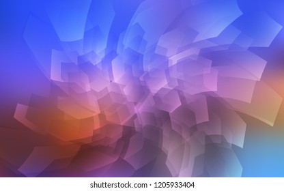 Light Blue, Yellow vector cover with set of hexagons. White background with colorful hexagons. Pattern for texture of wallpapers.