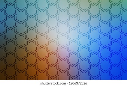 Light Blue, Yellow vector cover with stright stripes. Modern geometrical abstract illustration with Lines. Pattern for your busines websites.