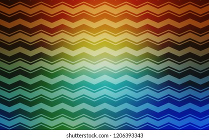 Light Blue, Yellow vector cover with stright stripes. Blurred decorative design in simple style with lines. Pattern for ad, booklets, leaflets.