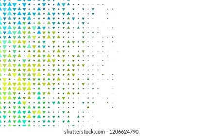 Light Blue, Yellow vector cover in polygonal style. Beautiful illustration with triangles in nature style. Smart design for your business advert.