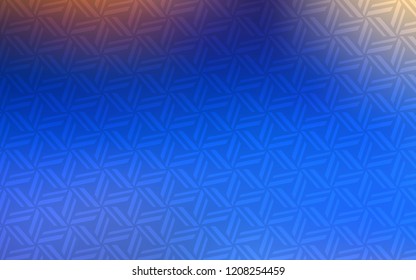 Light Blue, Yellow vector cover with polygonal style. Abstract gradient illustration with triangles. The template can be used as a background.