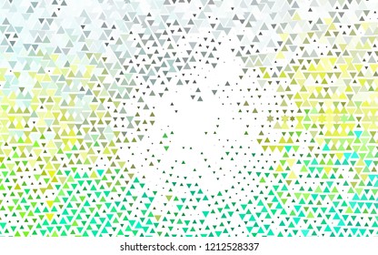 Light Blue, Yellow vector cover in polygonal style. Triangles on abstract background with colorful gradient. Modern template for your landing page.