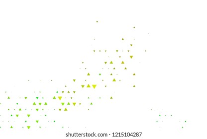 Light Blue, Yellow vector cover in polygonal style. Decorative design in abstract style with triangles. Pattern for commercials.