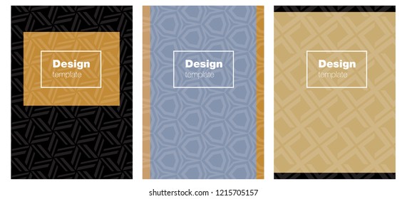 Light Blue, Yellow vector cover for notebooks. Booklet with textbox on colorful abstract background. Template for magazines, jurnals.