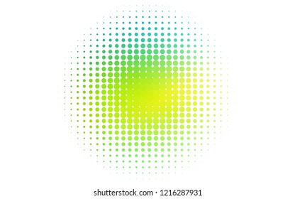 Light Blue, Yellow vector cover with spots. Abstract illustration with colored bubbles in nature style. Design for business adverts.