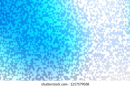 Light Blue, Yellow vector cover in polygonal style. Abstract gradient illustration with triangles. The template can be used as a background.