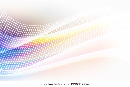 Light Blue, Yellow vector cover with spots, lines. Decorative design in abstract style with triangle structure. Template for business cards, websites.