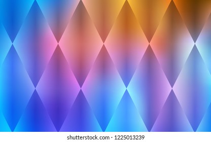 Light Blue, Yellow vector cover in polygonal style. Beautiful illustration with rectangles and squares. The template can be used as a background.