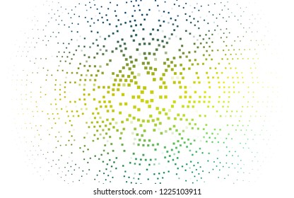 light Blue, Yellow vector cover in polygonal style. Illustration with set of colorful rectangles. Pattern for commercials.
