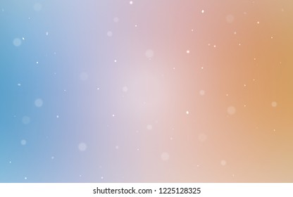 Light Blue, Yellow vector cover with spots. Blurred bubbles on abstract background with colorful gradient. Pattern can be used for ads, leaflets.