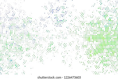 Light Blue, Yellow vector cover with spots. Beautiful colored illustration with blurred circles in nature style. Design for posters, banners.