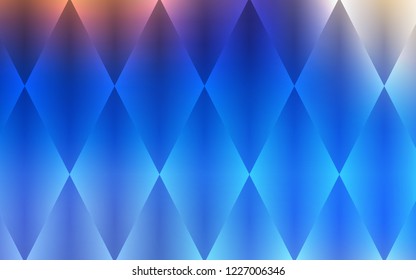 Light Blue, Yellow vector cover in polygonal style. Decorative design in abstract style with rectangles. Pattern can be used for websites.