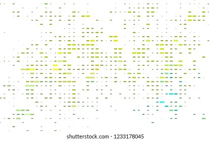 Light Blue, Yellow vector cover with long lines. Blurred decorative design in simple style with lines. Smart design for your business advert.