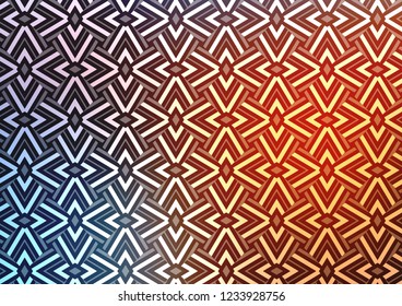 Light Blue, Yellow vector cover in polygonal style. Decorative design in abstract style with triangles. Smart design for your business advert.
