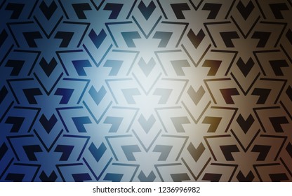 Light Blue, Yellow vector cover with polygonal style. Triangles on abstract background with colorful gradient. Pattern for websites.