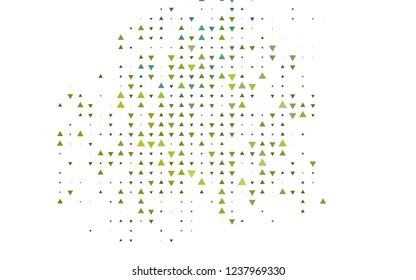 Light Blue, Yellow vector cover in polygonal style. Abstract gradient illustration with triangles. Smart design for your business advert.