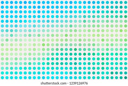 Light Blue, Yellow vector cover with spots. Modern abstract illustration with colorful water drops. Pattern for ads, booklets.