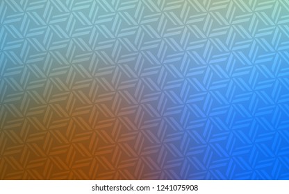 Light Blue, Yellow vector cover with polygonal style. Decorative design in abstract style with triangles. Smart design for your business advert.