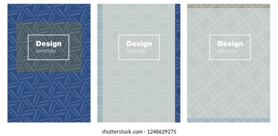 Light Blue, Yellow vector cover for notebooks. Booklet with textbox on colorful abstract background. Pattern for leaflets, booklets.