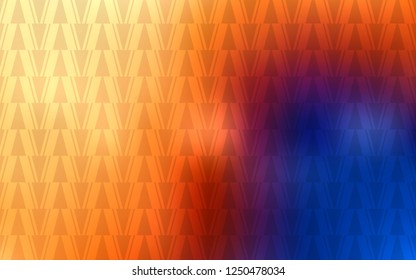 Light Blue, Yellow vector cover with polygonal style. Abstract gradient illustration with triangles, lines. Smart design for your adverts.