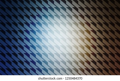 Light Blue, Yellow vector cover with stright stripes. Shining colored illustration with sharp stripes. Best design for your ad, poster, banner.