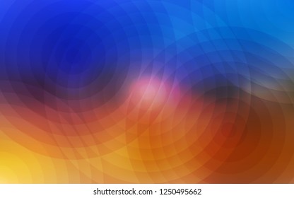 Light Blue, Yellow vector cover with spots. Illustration with set of shining colorful abstract circles. Pattern can be used for beautiful websites.
