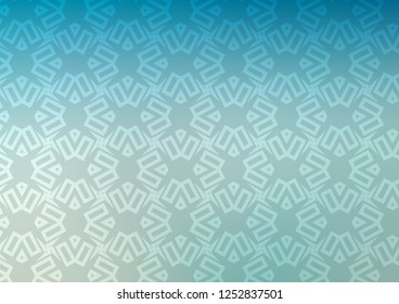 Light Blue, Yellow vector cover in triangles, cubes. Illustration with set of colorful triangles, squares. Template for wallpapers.