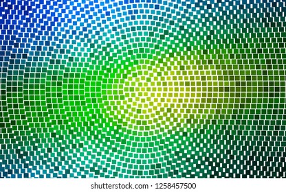 Light Blue, Yellow vector cover in polygonal style. Rectangles on abstract background with colorful gradient. Modern template for your landing page.