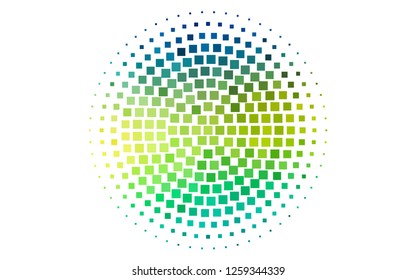 Light Blue, Yellow vector cover in polygonal style. Decorative design in abstract style with rectangles. Pattern for busines ad, booklets, leaflets