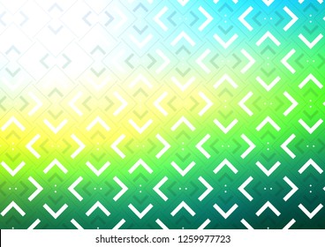 Light Blue, Yellow vector cover with long lines. Blurred decorative design in simple style with lines. The template can be used as a background.