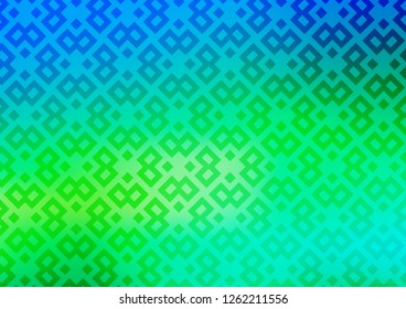 Light Blue, Yellow vector cover in polygonal style. Decorative design in abstract style with rectangles. Best design for your ad, poster, banner.