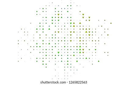 Light Blue, Yellow vector cover in polygonal style. Beautiful illustration with triangles in nature style. Modern template for your landing page.