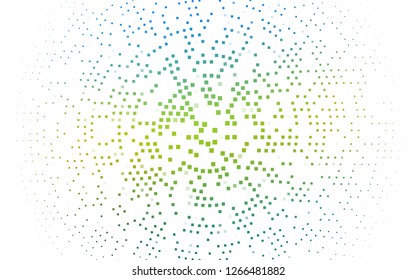 light Blue, Yellow vector cover in polygonal style. Decorative design in abstract style with rectangles. The template can be used as a background.