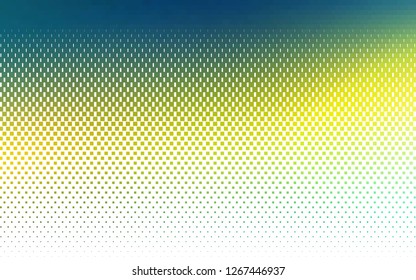 Light Blue, Yellow vector cover in polygonal style. Abstract gradient illustration with rectangles. Best design for your ad, poster, banner.