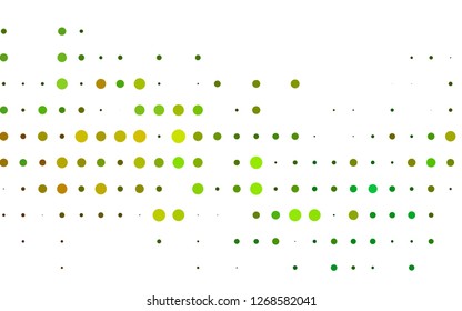 Light Blue, Yellow vector cover with spots. Blurred decorative design in abstract style with bubbles. Pattern of water, rain drops.