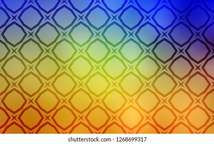 Light Blue, Yellow vector cover with small and big stars. Shining colored illustration with stars. Pattern for new year ad, booklets.