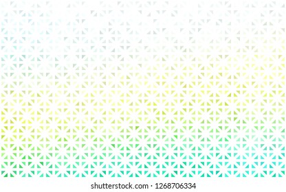 Light Blue, Yellow vector cover in polygonal style. Triangles on abstract background with colorful gradient. Best design for your ad, poster, banner.