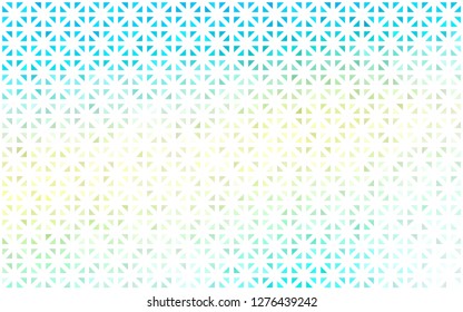 Light Blue, Yellow vector cover in polygonal style. Modern abstract illustration with colorful triangles. Best design for your ad, poster, banner.