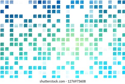 Light Blue, Yellow vector cover in polygonal style. Decorative design in abstract style with rectangles. Modern template for your landing page.